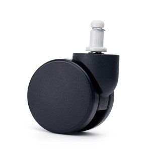 Lote de 5 ruedas para sillas de oficina, modelo SILENT, color Negro