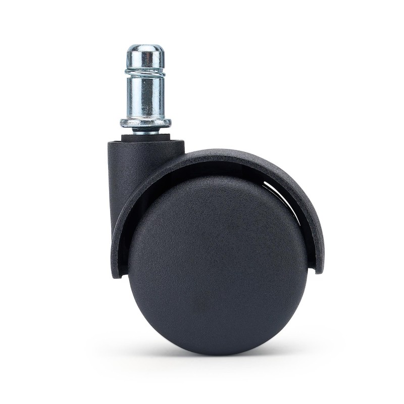 Lote de 5 ruedas para sillas de oficina, modelo GEAR, color Negro