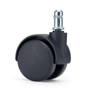 Lote de 5 ruedas para sillas de oficina, modelo GEAR, color Negro