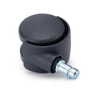 Lote de 5 ruedas para sillas de oficina, modelo GEAR, color Negro