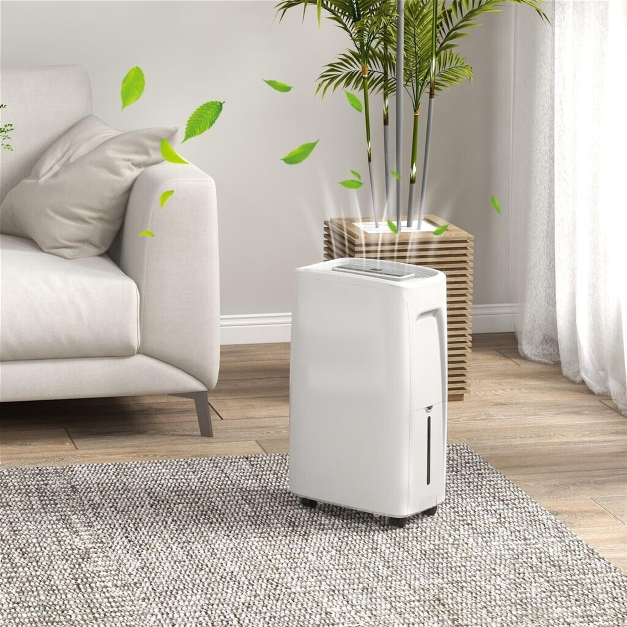 Deshumidificador de Oficina AIRZEN, Depósito1.5L, Silencioso, color Blanco