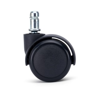 Lote de 5 ruedas para sillas de oficina, modelo RUSH, color Negro