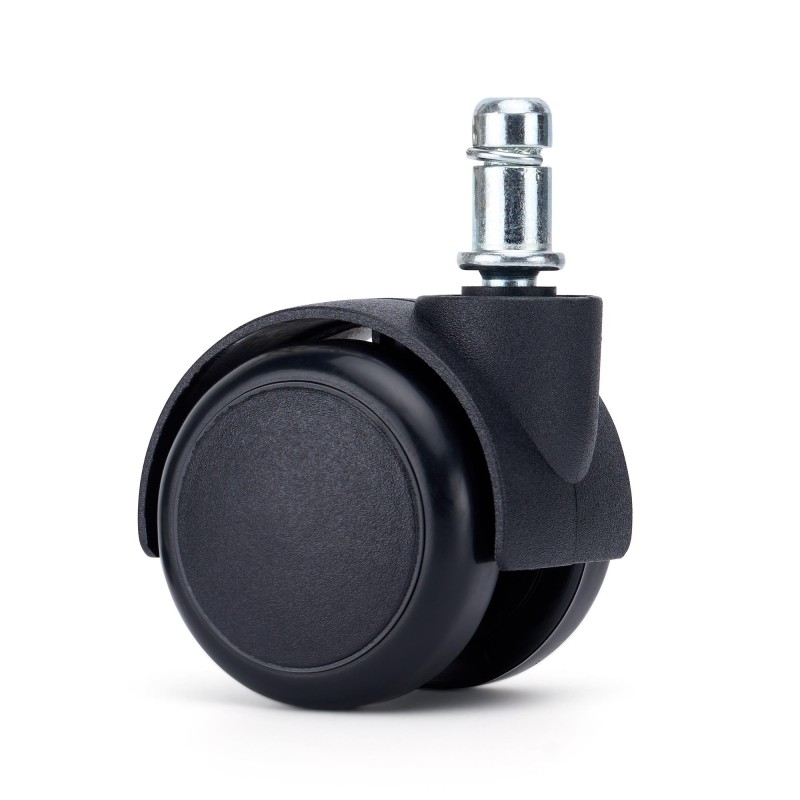 Lote de 5 ruedas para sillas de oficina, modelo RUSH, color Negro