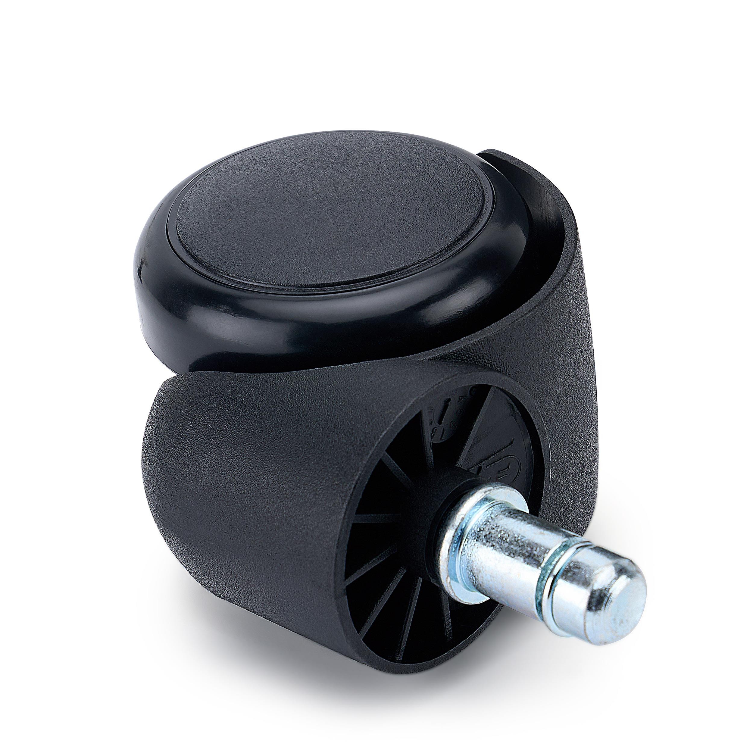 5x Ruedas Sillas Oficina ROLL, 11mm, color Negro