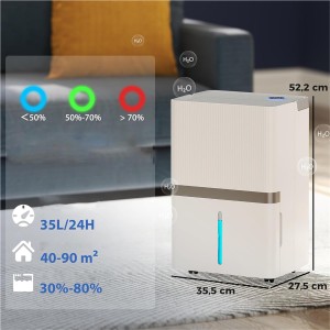 Deshumidificador de oficina PUREDRY, Gran Capacidad, en Blanco