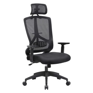 Silla Ergonómica NEMO en Malla Transpirable color Negro