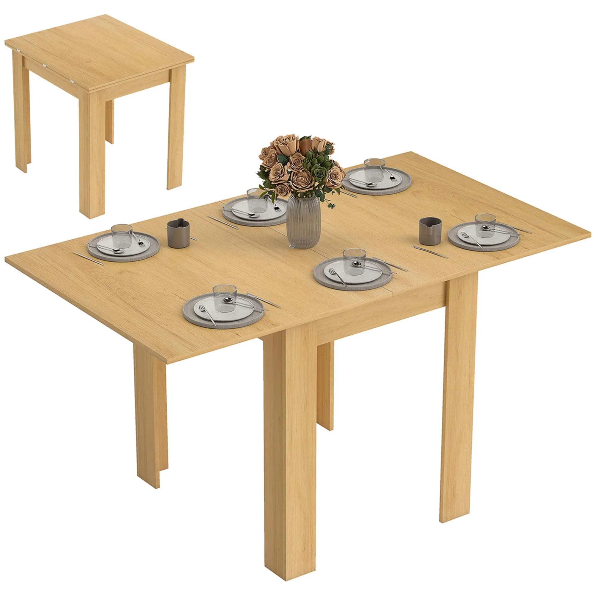 Mesa de Reuniones TIFLIS, Extensible, Diseño Moderno y Funcional, color Madera clara