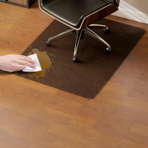 Alfombra protectora RAVEN para suelos duros, 120x90 cm, acabado Negro Mate 