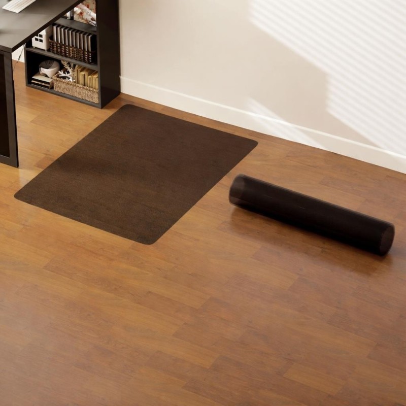Alfombra protectora RAVEN para suelos duros, 120x90 cm, acabado Negro Mate 