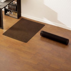 Alfombra protectora RAVEN para suelos duros, 120x90 cm, acabado Negro Mate 