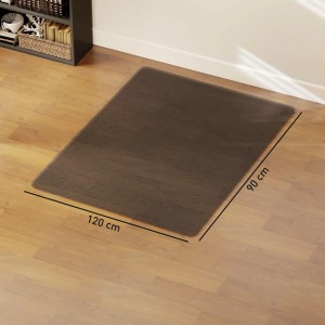 Alfombra protectora RAVEN para suelos duros, 120x90 cm, acabado Negro Mate 