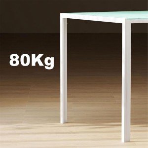 Mesa para Sala de Reuniones MAPUTO, 140x80x75 cm, Vidrio Templado Negro