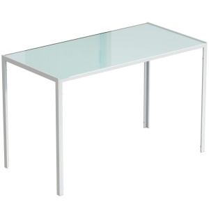 Mesa para Oficina MAPUTO, 120x60x75 cm, Vidrio Templado Negro