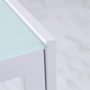Mesa para Oficina MAPUTO, 120x60x75 cm, Vidrio Templado Negro