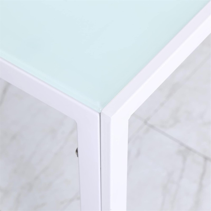 Mesa para Oficina MAPUTO, 120x60x75 cm, Vidrio Templado Negro