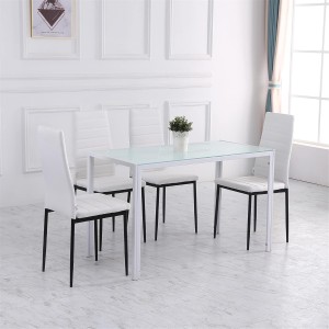 Mesa para Oficina MAPUTO, 120x60x75 cm, Vidrio Templado Negro