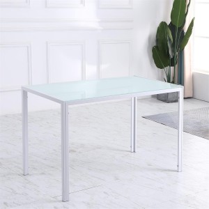 Mesa para Oficina MAPUTO, 120x60x75 cm, Vidrio Templado Negro