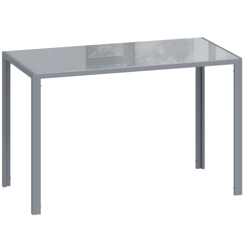 Mesa para Oficina MAPUTO, 120x60x75 cm, Vidrio Templado Negro