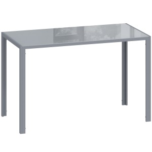 Mesa para Oficina MAPUTO, 120x60x75 cm, Vidrio Templado Negro