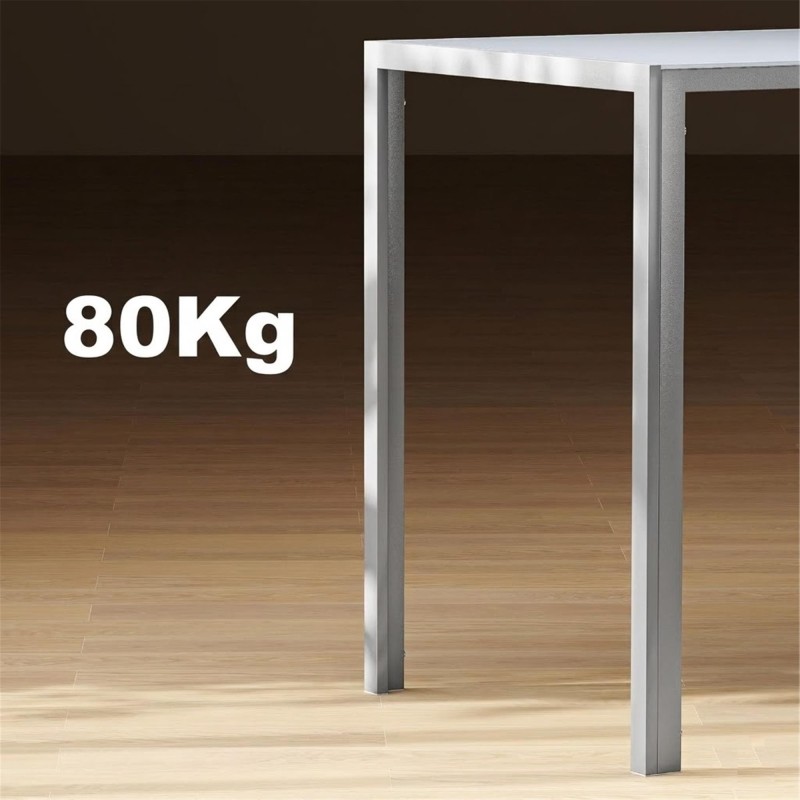 Mesa para Oficina MAPUTO, 120x60x75 cm, Vidrio Templado Negro