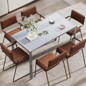 Mesa para Oficina MAPUTO, 120x60x75 cm, Vidrio Templado Negro