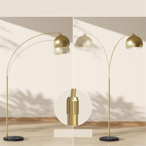 Lámpara de pie PROLUME, diseño sofisticado, en color Dorado