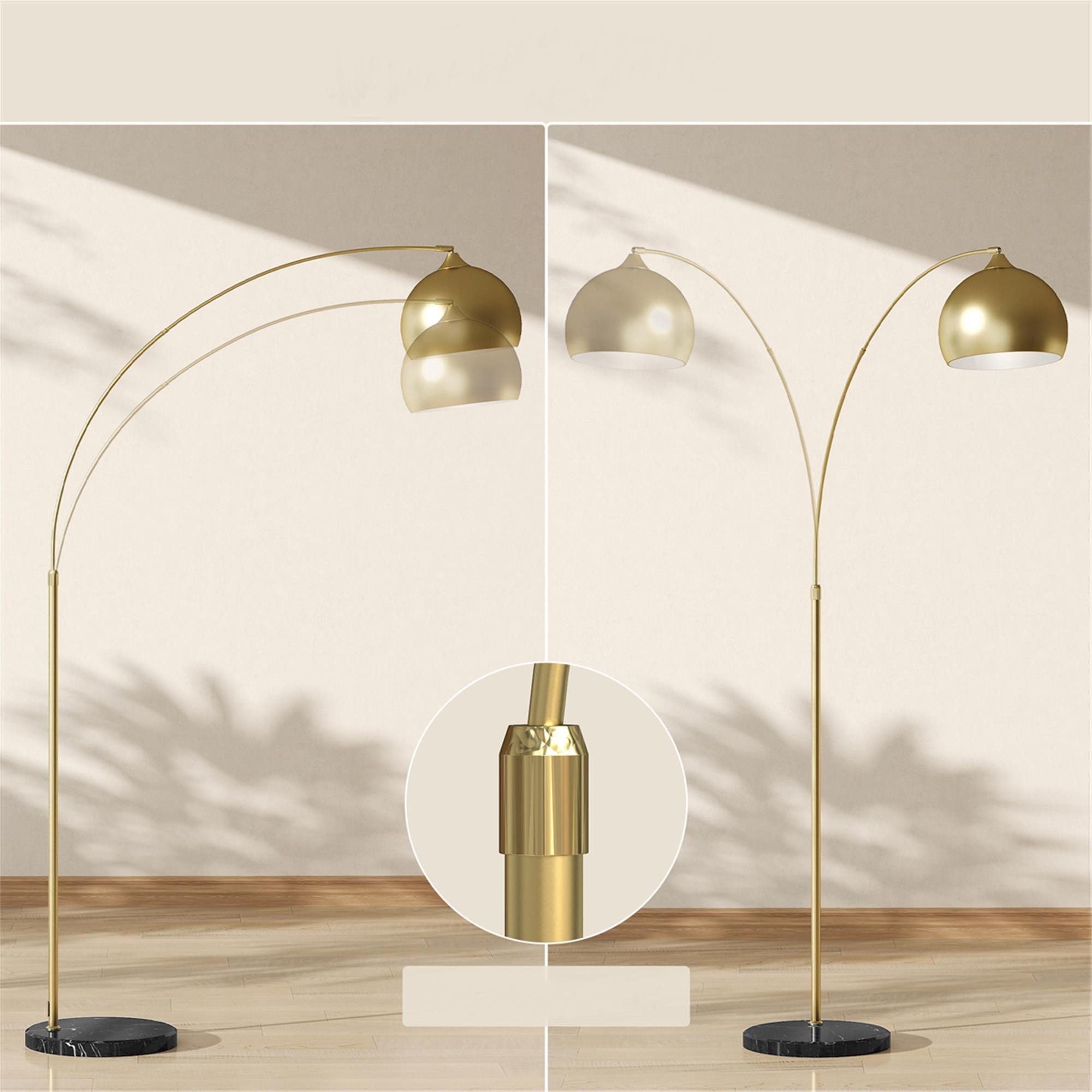 Lámpara de Oficina PROLUME, Elegante y Refinada, en Metal y Mármol, color Dorado
