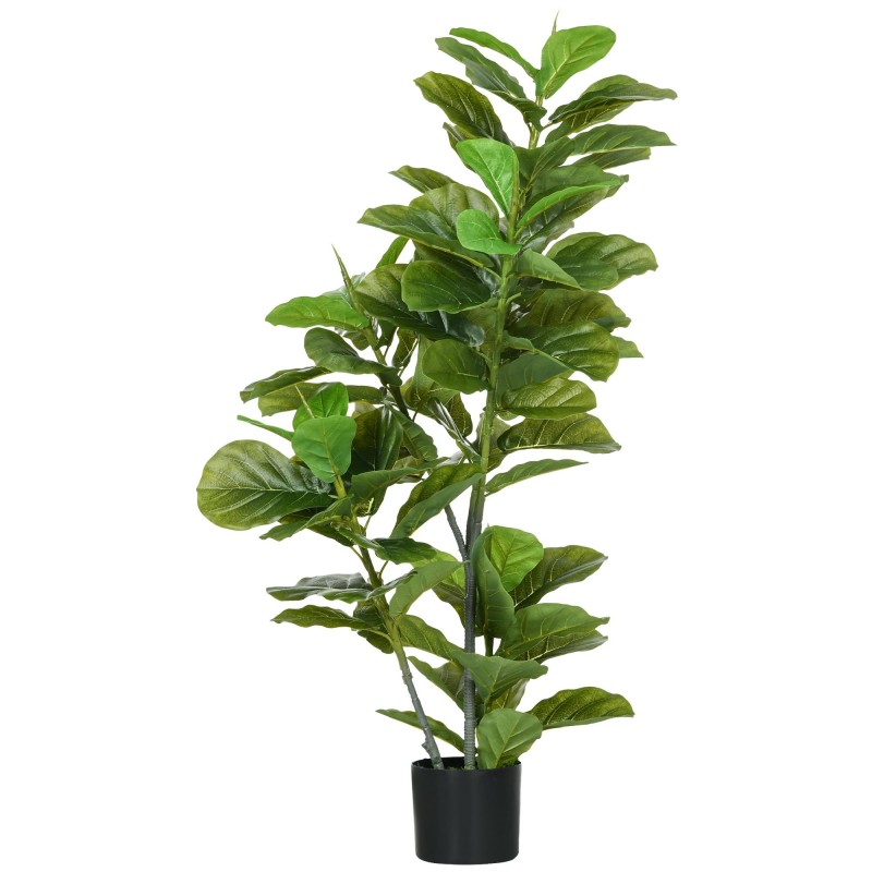 Planta de Oficina STAISY, Altura 110 cm, Ficus Artificial con Maceta Incluida.