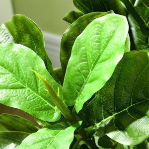 Planta de Oficina STAISY, Altura 110 cm, Ficus Artificial con Maceta Incluida.