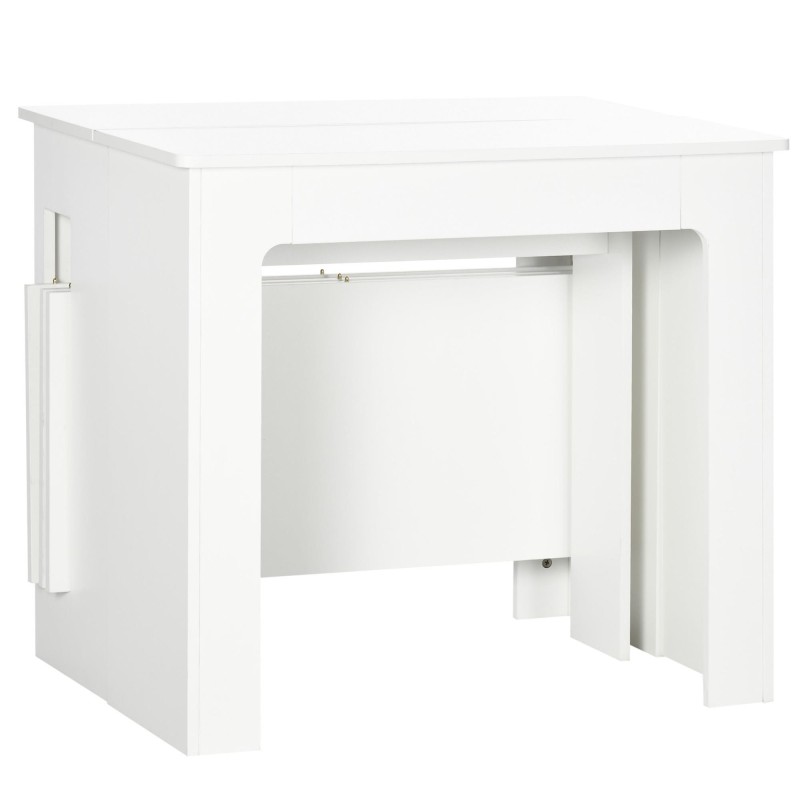 Mesa de Reuniones ASMARA, Extensible de 60 a 180 cm, en Madera color Nogal