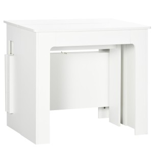 Mesa de Reuniones ASMARA, Extensible de 60 a 180 cm, en Madera color Nogal