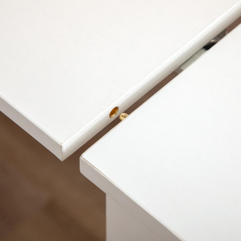 Mesa de Reuniones ASMARA, Extensible de 60 a 180 cm, en Madera color Nogal