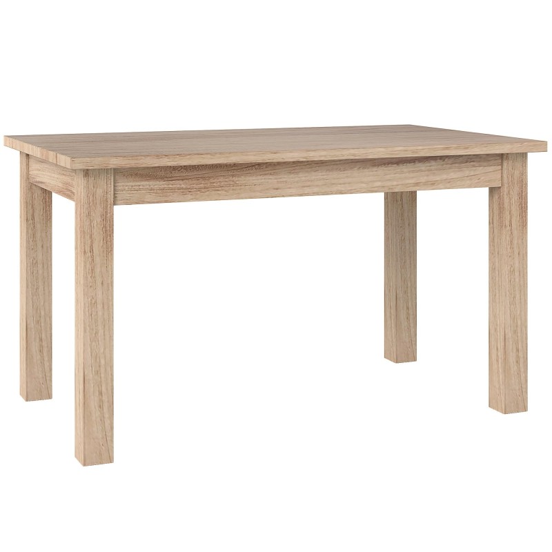 Mesa de Reuniones DILI, Dimensiones 140x80x78 cm, Madera color Roble Claro