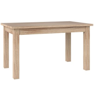 Mesa de Reuniones DILI, Dimensiones 140x80x78 cm, Madera color Roble Claro