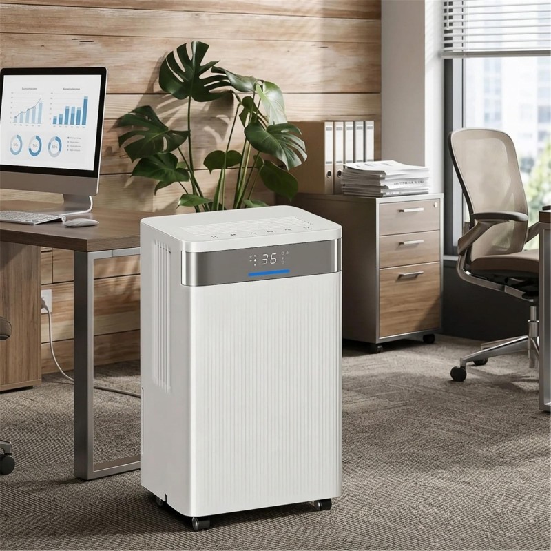 Deshumidificador de oficina HUMIDORF, con Bloqueo Infantil, Color Blanco