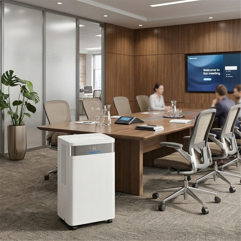 Deshumidificador de oficina HUMIDORF, con Bloqueo Infantil, Color Blanco