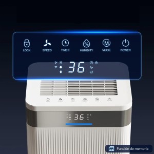 Deshumidificador de oficina HUMIDORF, con Bloqueo Infantil, Color Blanco