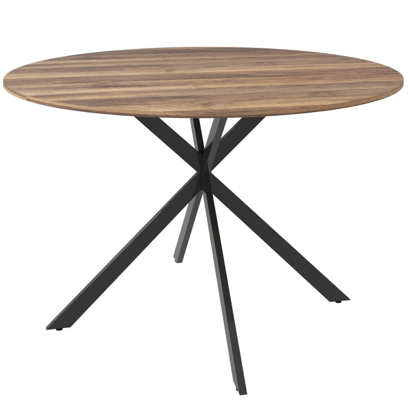 Mesa de Reuniones VENUS, 120x75 cm, en Madera y Metal, en color Roble