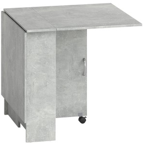 Mesa de Reuniones MORONI, con Ruedas y Estantes de Almacenaje, color Negro
