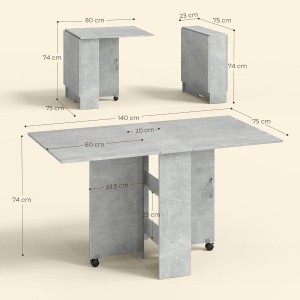 Mesa de Reuniones MORONI, con Ruedas y Estantes de Almacenaje, color Negro