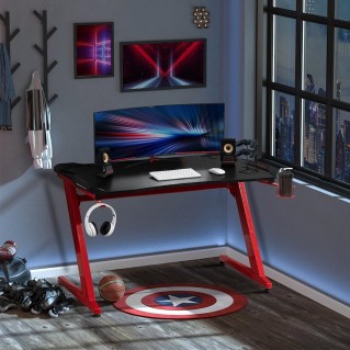 Mesa Gaming ALEXIS color Negro y Rojo