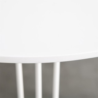 Mesa de Reuniones MIRTA, Dimensiones Ø70x75 cm, color Blanco 2