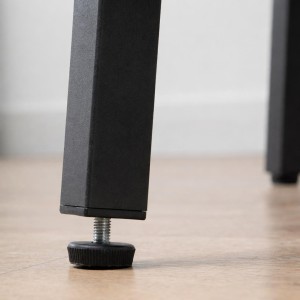 Mesa de Reuniones ROGA, Estructura Metálica, Superficie de Madera color Nogal Rústico