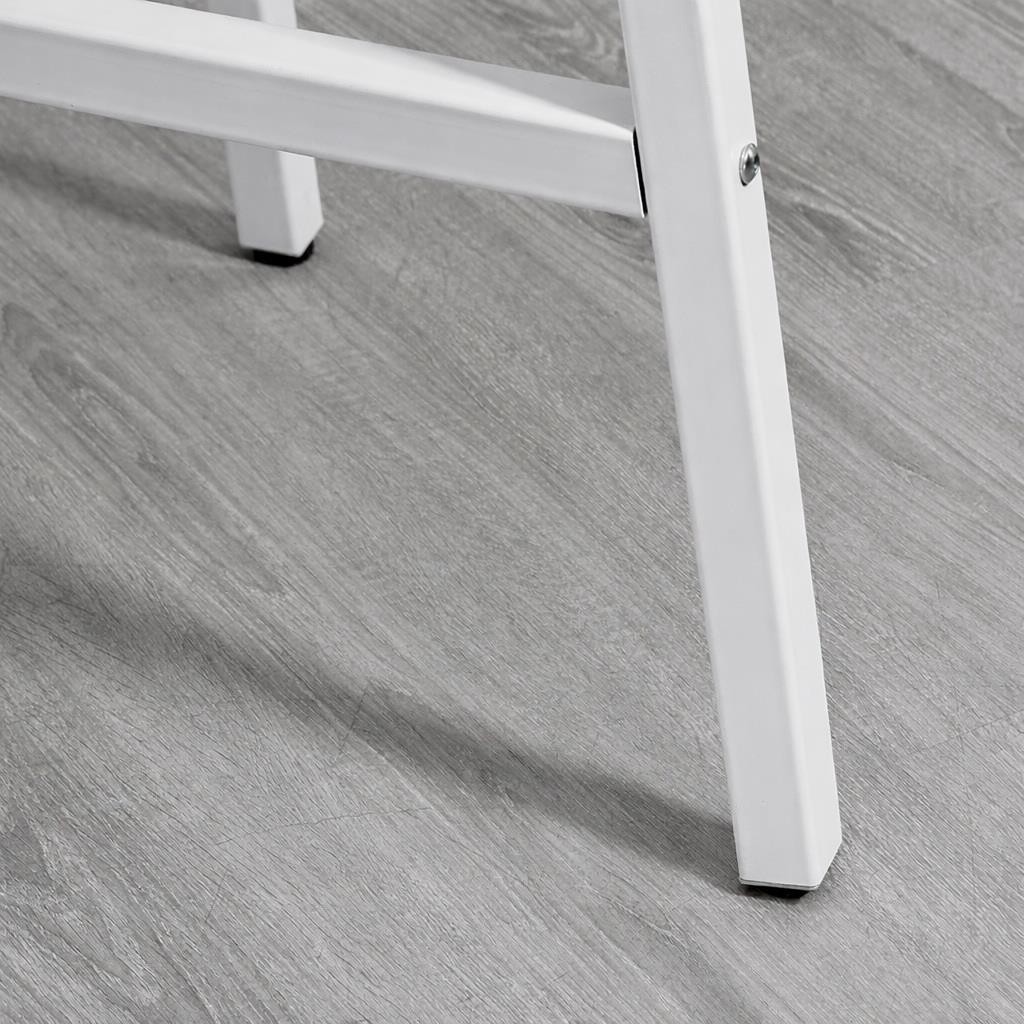 Mesa de Reuniones ROGA, Dimensiones Ø80x76 cm, Estructura Metálica, Superficie de Madera color Nogal Rústico
