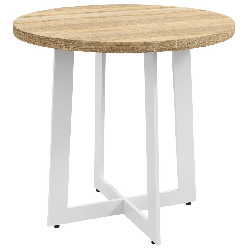 Mesa de Reuniones TACXA, 80X80X75 cm, en Madera color Roble