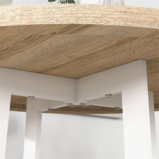 Mesa de Reuniones TACXA, 80X80X75 cm, en Madera color Roble 2