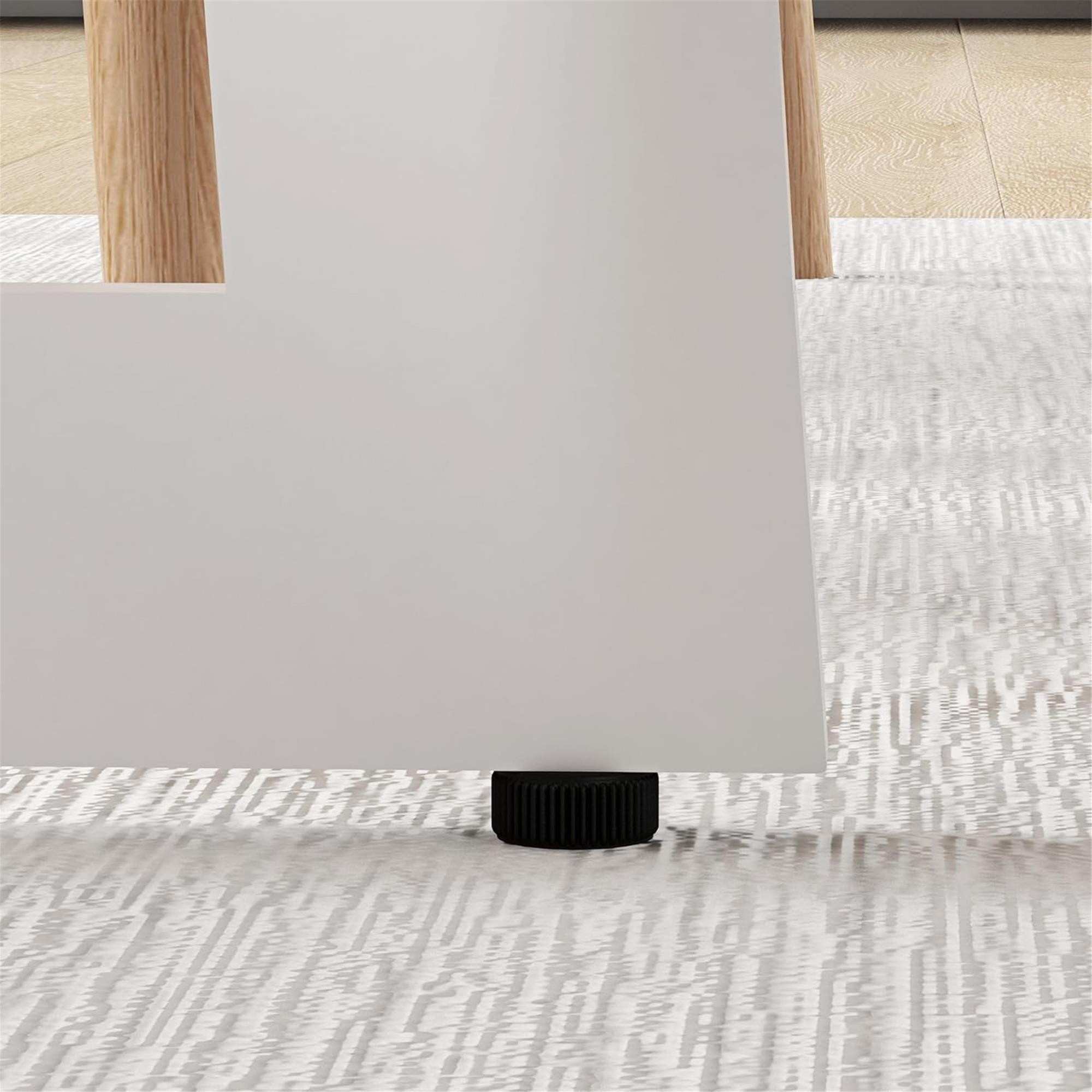 Mesa de Reuniones TACXA, Redonda, con Base de Acero, Ø80x75cm, en Madera color Roble