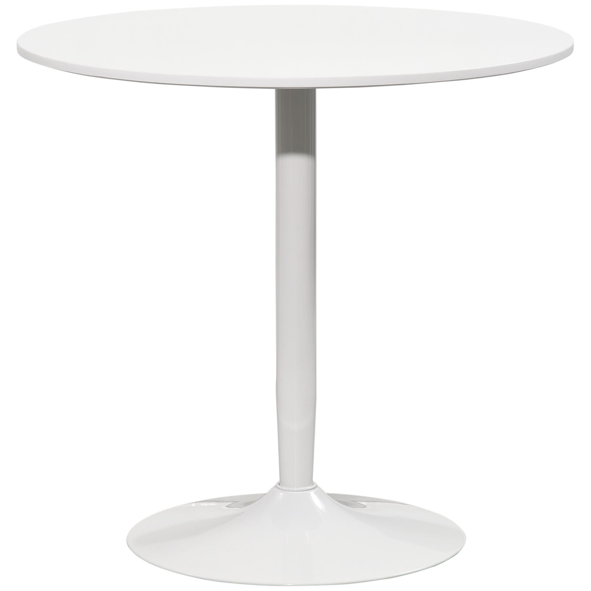 Mesa de Reuniones TURIN, Redonda, Estructura de Acero, Ø70x75 cm, en color Negro