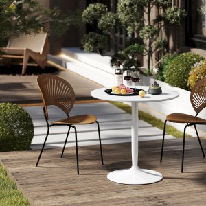 Mesa de Reuniones TURÍN,  Ø70x75 cm, en color Negro