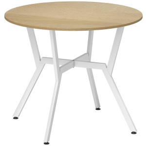 Mesa de Reuniones ASLAN, 90X90X76 cm, en Madera color Marrón